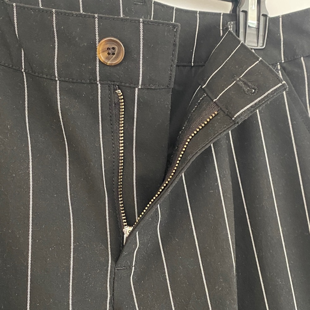 Classic Black Striped Women's Pants - Picture 5 of 7